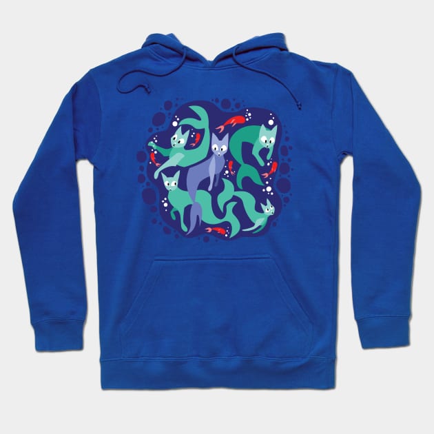 Mer-cats Hoodie by JoyErskineArt